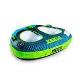 Jobe Double Trouble 2-Person Inflatable Towable Ski Tube (Lime Green/Aqua Blue)