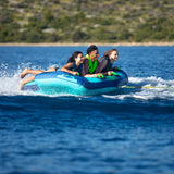 Jobe Airstream 3-Person Inflatable Towable Ski Tube Blue/Aqua