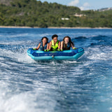 Jobe Airstream 3-Person Inflatable Towable Ski Tube Blue/Aqua