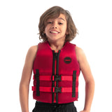 Jobe Red 50N Front Entry Neoprene Unisex Kids Life Jacket Vest (Red)