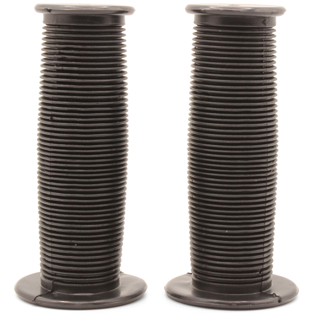 Bikelane 95mm Kids Bike Mushroom Handlebar Grip Pair (Black)