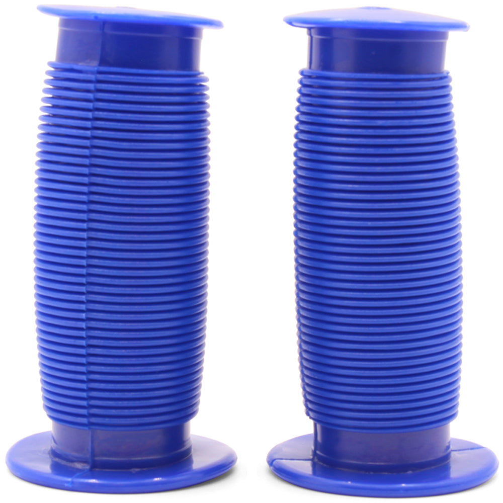 Bikelane 80mm Kids Bike Mushroom Handlebar Grip Pair (Blue)