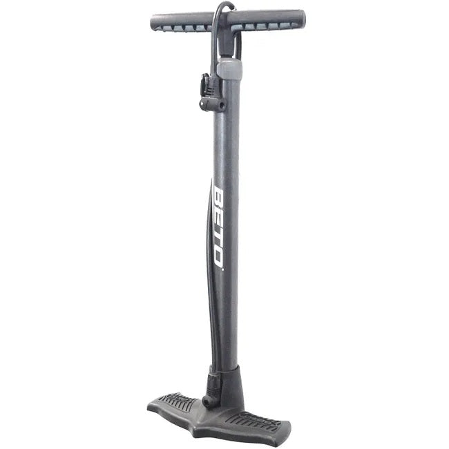 Beto Eco 2 Steel Barrel Floor Bike Tyre Pump with Schrader & French Valve