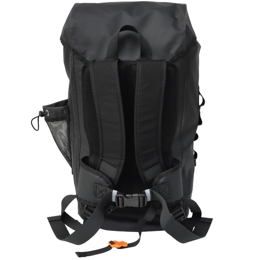 Mirage Deluxe 35-litre Waterproof Roll-Top PVC Dry Bag Backpack Black