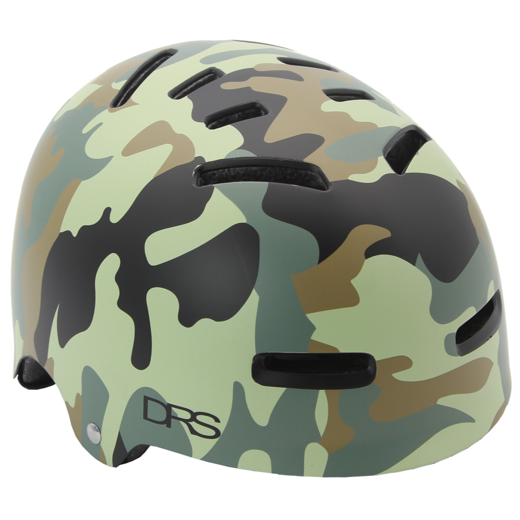 DRS Matte Camo Kids to Adult Size Bike Helmet AS/NZS Safety Standard Certified