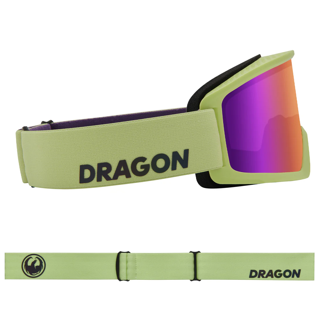 Dragon DX3 Plus Matcha/Purple Ionized Lumalens Unisex Adult Snow Ski Goggles