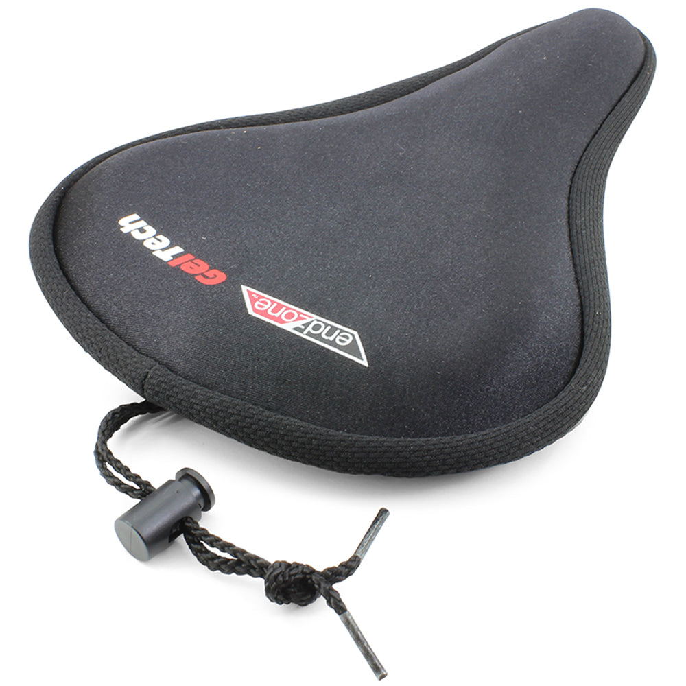 Endzone Geltech Bike Seat/Saddle Pad Cover Black 220mm x 300mm Action Bike & Ski