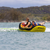 Jetpilot JP2 Wing Towable 2 Person 175cm Inflatable Ski Tube Yellow/Red