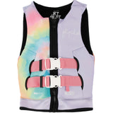 Jetpilot Cause Tie Dye Girls Neoprene L50s PFD Life Jacket Vest Sizes 3-14