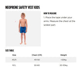 Jobe Yellow 100N Small Kids Unisex Reflective Neoprene Safety Life Jacket Vest