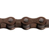 KMC Single Speed Bike Chain 1/2" x 1/8" x 112 Links (Brown)