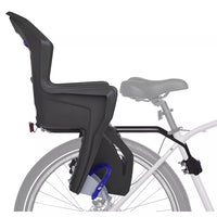 Polisport Koolah 26"-28" Child Bicycle Seat Carrier - Dark Grey/Silver