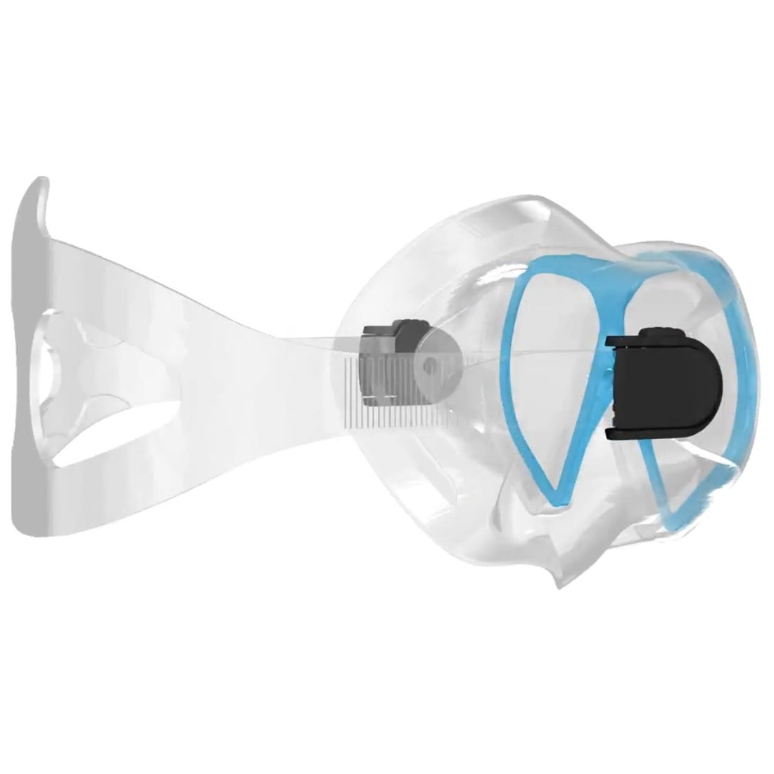 Mirage Tropic Twin Lens Adult Diving and Snorkelling Mask (Blue)