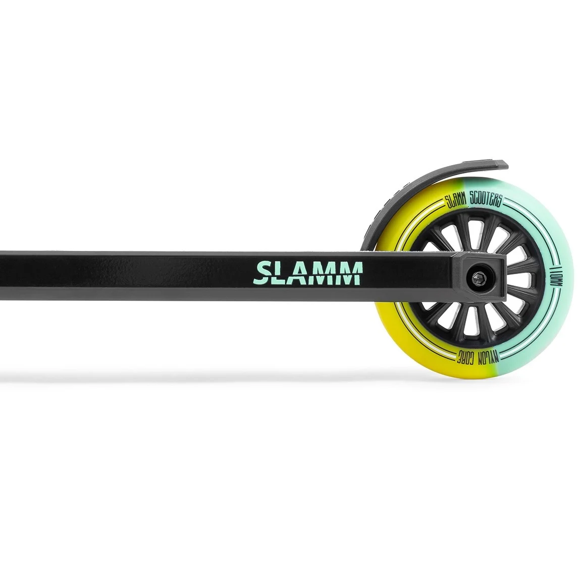 Slamm Classic Mini Pro Beginner Kids Kick Scooter (Black/Green)