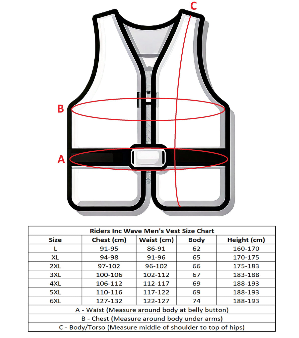 Riders Inc Black Red Men's PFD Life Jacket Buoyancy Vest