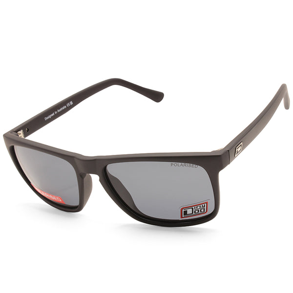 Dirty Dog Ram Satin Black/Grey Unisex Polarised Sunglasses 53395