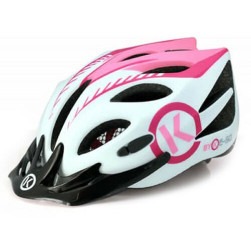 ByK E-50 Adjustable Kids Bike Safety Helmet for 4-10yo White Pink 50-55cm