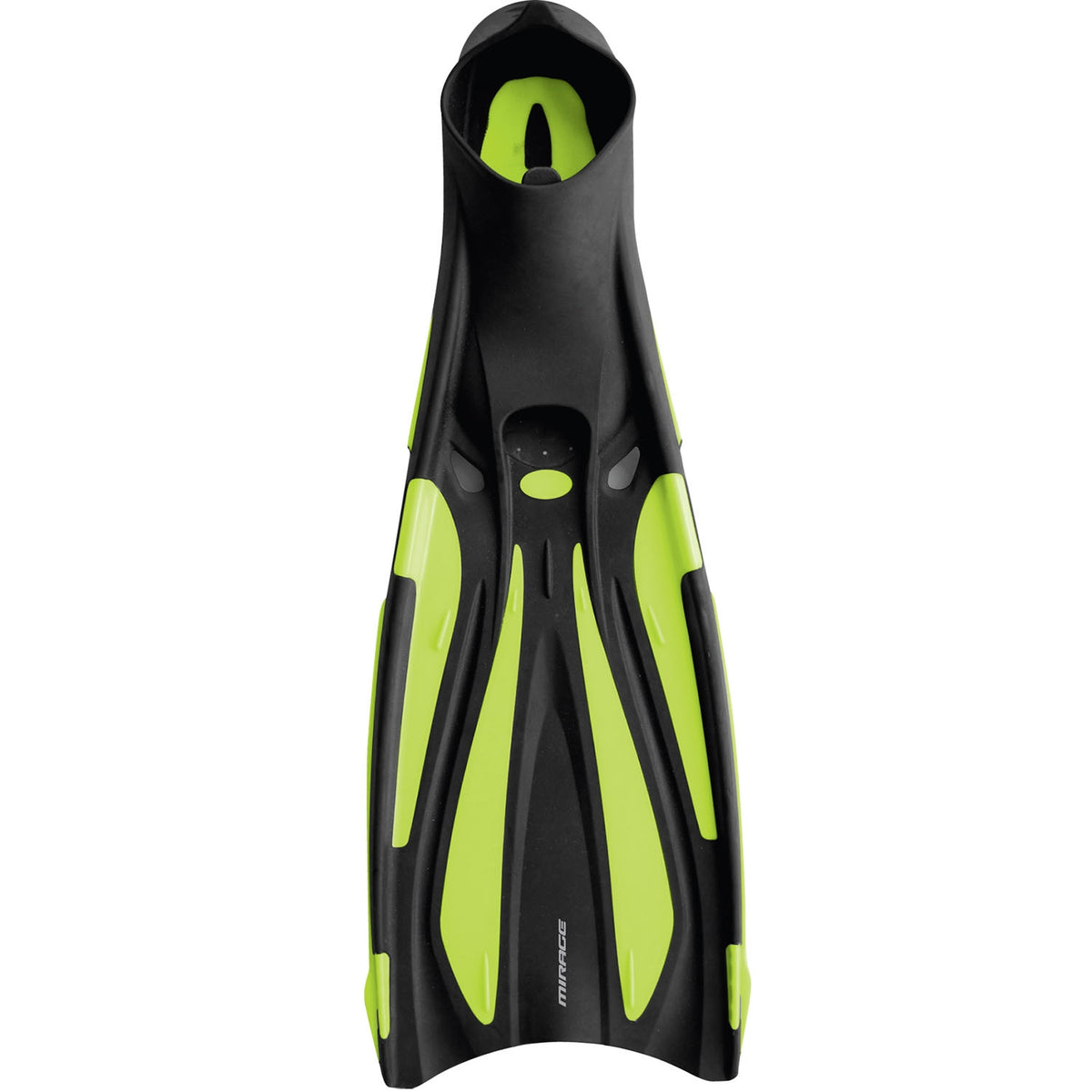 Mirage Dolphin Full-Foot Adult Dive Fin Pair Green Size S-XL