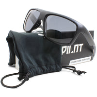 Jetpilot Cause Matte Black/Grey Smoke Polarised Floating Sunglasses S20998