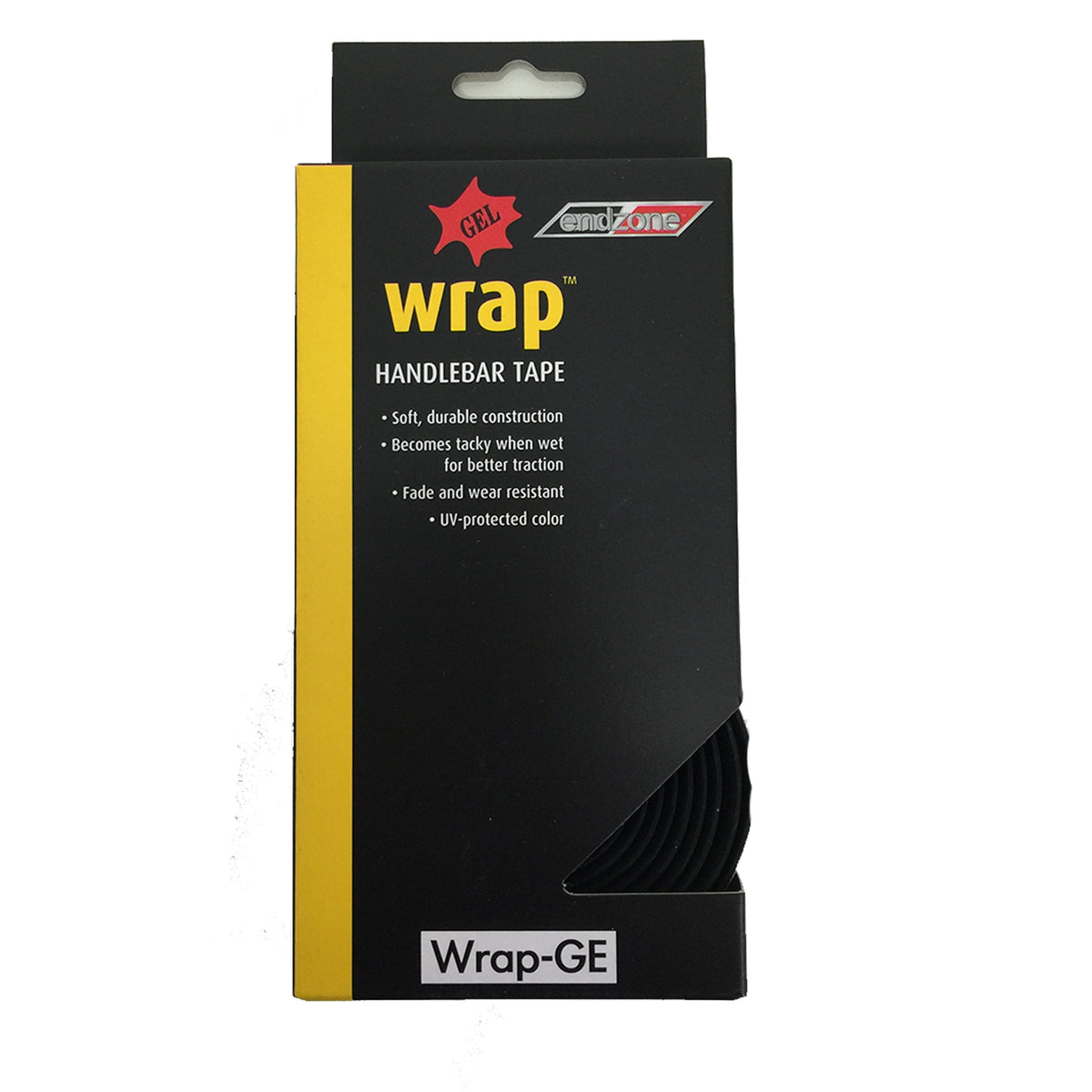 Velo Handlebar Cork Gel Cushion Tape With Push in Plug - Black
