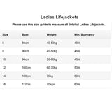 Jetpilot Allure Blue Teens/Women's Segmented L50S Life Jacket Vest Size 6