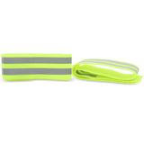 High-Visibility Yellow Fluro Bike Safety Trouser or Arm Band 2-Pack