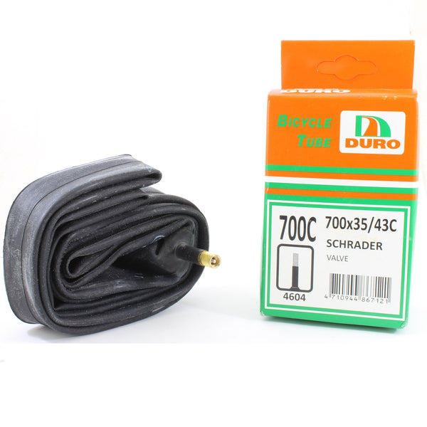 Duro Bicycle Tyre Tube for 700c Bike Tyres Size 700 x 35/43C Schrader Valve