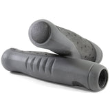 Endzone Handlz Ergonomic Bike Gel Grips Comfort Kraton 2-Tone Black Grey 135mm
