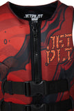Jetpilot Cause Young Kids/Boys Neoprene Life Jacket Vest Red Rex (Size 3-4)