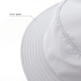 Ocean & Earth Bingin Adult Soft Peak Full Brim Surf Hat - Grey