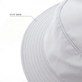 Ocean & Earth Indo Adult Stiff Peak Surf Hat - Grey Sizes S-XL