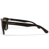 North Beach Croaker Satin Black/Green Mirror Polarised Unisex Sunglasses 70411