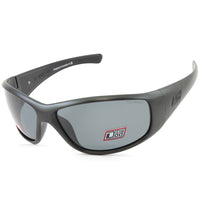 Dirty Dog Ridge Satin Black/Grey Polarised Sports Sunglasses 53621