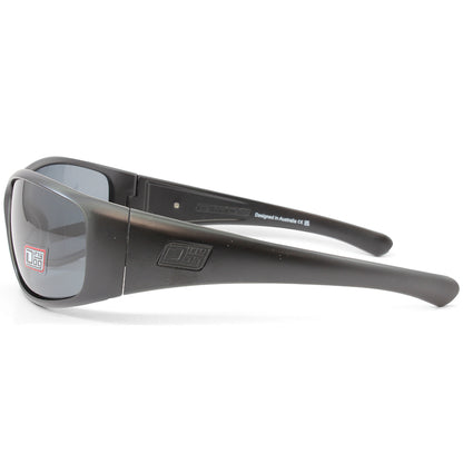 Dirty Dog Ridge Satin Black/Grey Polarised Men's Sports Sunglasses