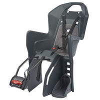 Polisport Koolah 26"-28" Child Bicycle Seat Carrier - Dark Grey