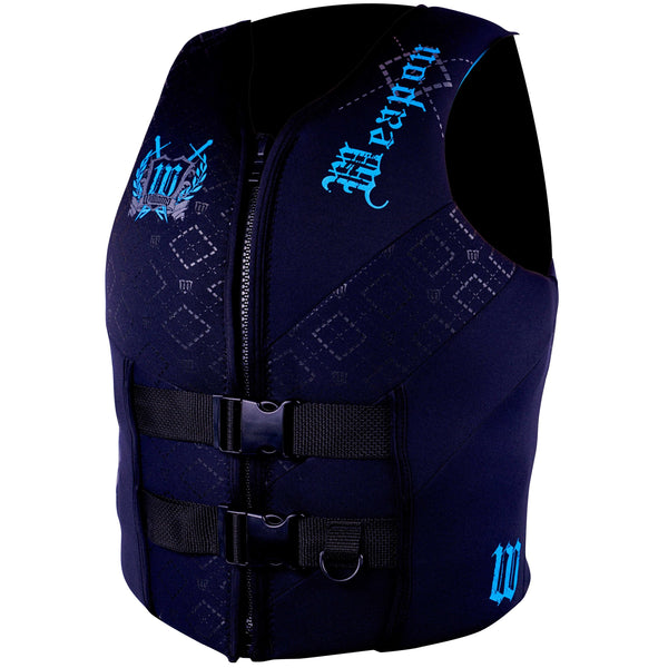 Weapon Super Size 7XL-8XL Neoprene PFD Buoyancy Life Vest Jacket Black/Blue