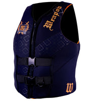 Weapon Super Size 7XL-8XL Neoprene PFD Buoyancy Life Vest Jacket Black/Orange