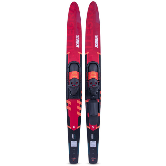 Jobe Allegre 67-inch Adult Recreational Combo Water Skis (Red)