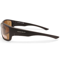 North Beach Galjeon Matte Black/Brown Men's Polarised Sunglasses 70688