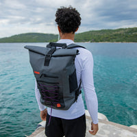 Jobe 20-Litre Waterproof Roll Top Dry Bag Backpack (Grey)