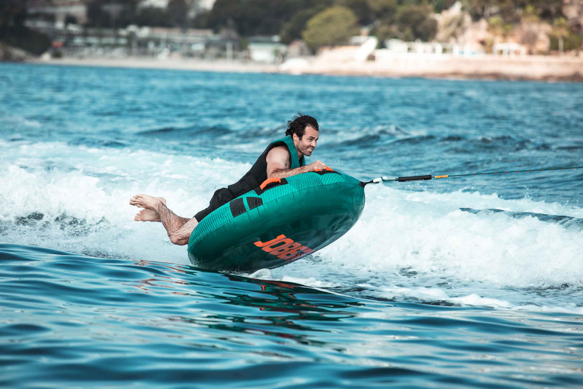 Jobe Droplet Round 1-Person Inflatable Towable Ski Tube (Teal)