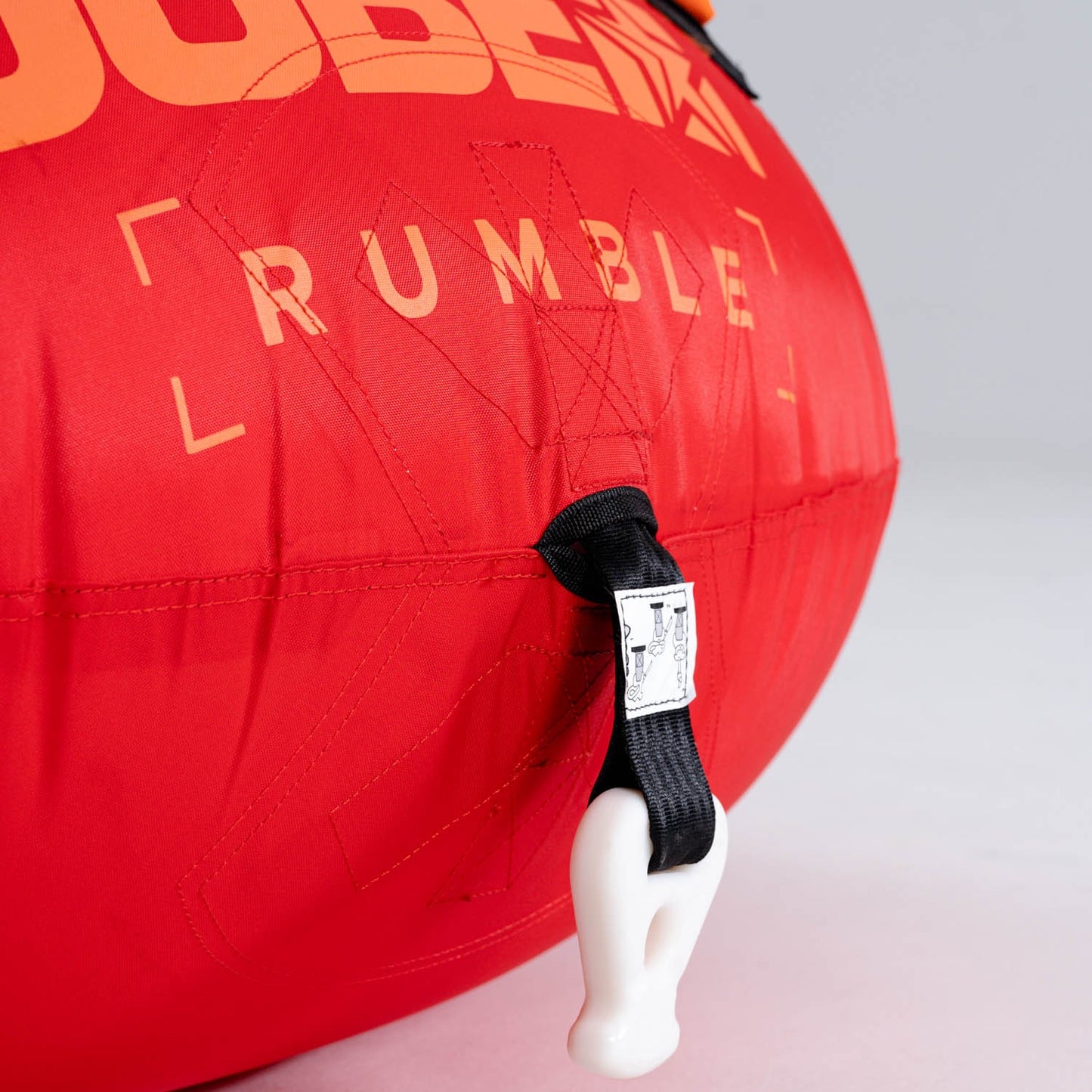 Jobe Rumble 46-Inch 1-Person Multi-Position Inflatable Towable Ski Tube (Red)