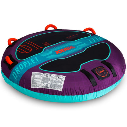 Jobe Droplet Round 1-Person Inflatable Towable Ski Tube (Purple)