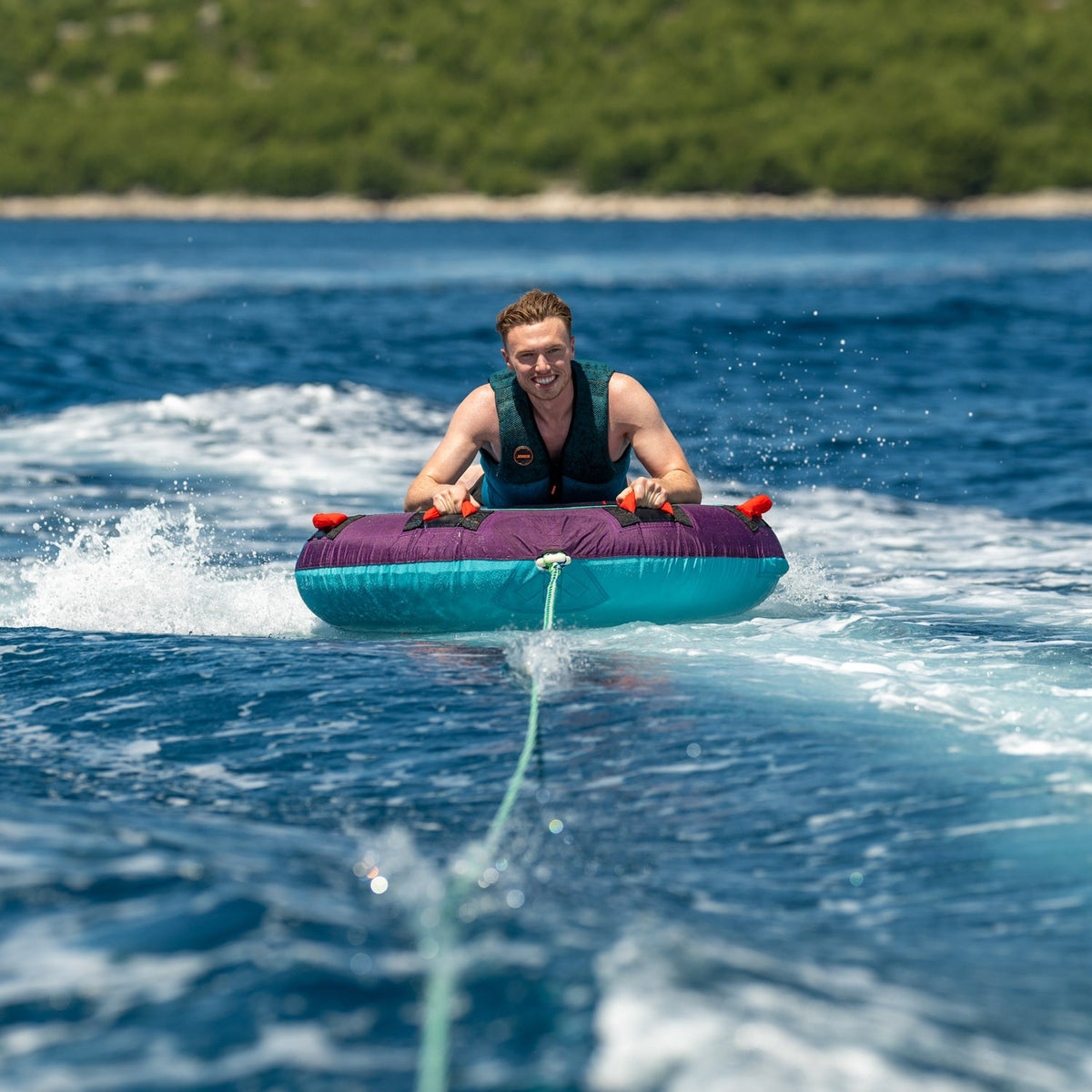 Jobe Droplet Round 1-Person Inflatable Towable Ski Tube (Purple)