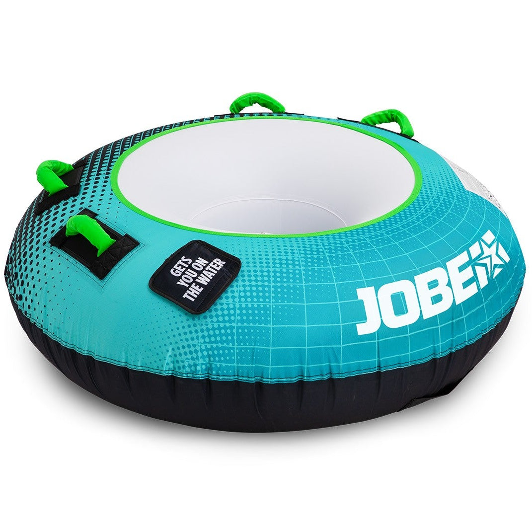 Jobe Rumble 46-Inch 1-Person Multi-Position Inflatable Towable Ski Tube (Teal)