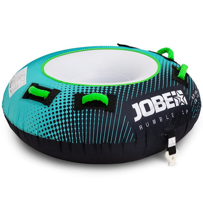 Jobe Rumble 46-Inch 1-Person Multi-Position Inflatable Towable Ski Tube (Teal)