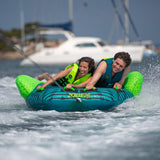 Jobe Scout 2-Person Inflatable Towable Ski Tube Blue/Green