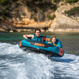 Jobe Proton 2-Person Inflatable Towable Ski Tube Blue/Orange