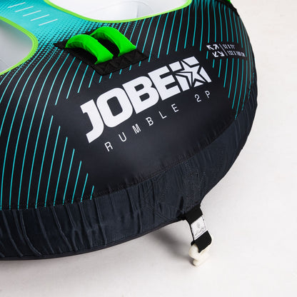 Jobe Rumble 2-Person Inflatable Towable Ski Tube (Black/Teal)