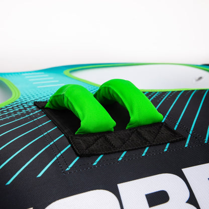 Jobe Rumble 2-Person Inflatable Towable Ski Tube (Black/Teal)